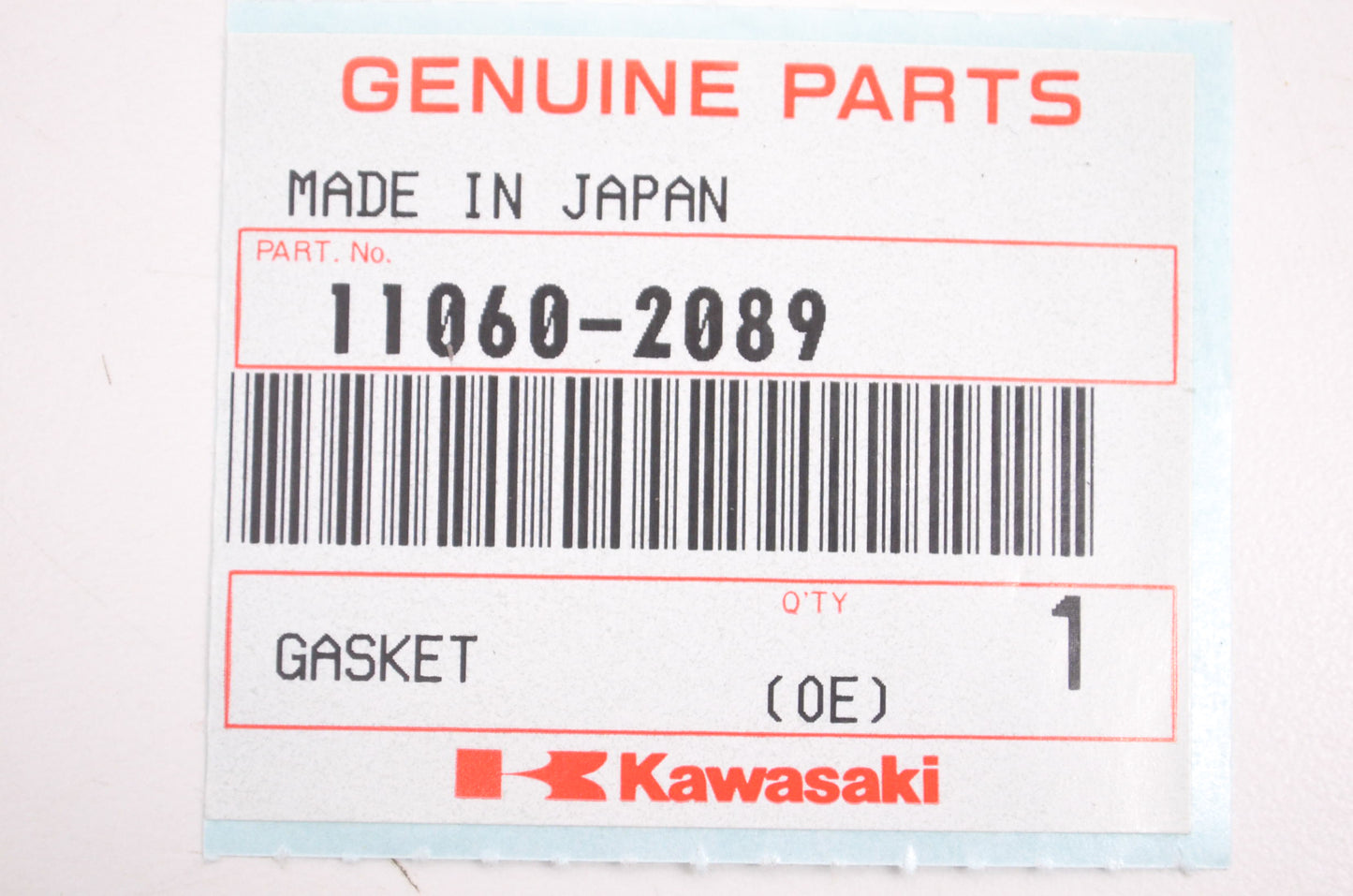 New OEM Kawasaki 11060-2089 Gasket NOS