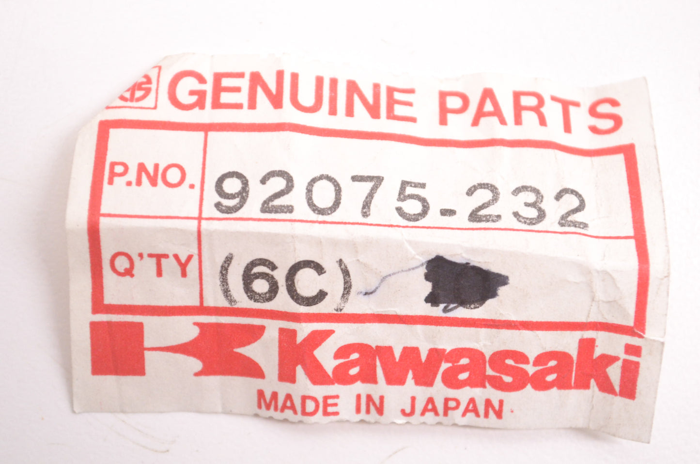 OEM Kawasaki 92075-232 Rubber Damper NOS