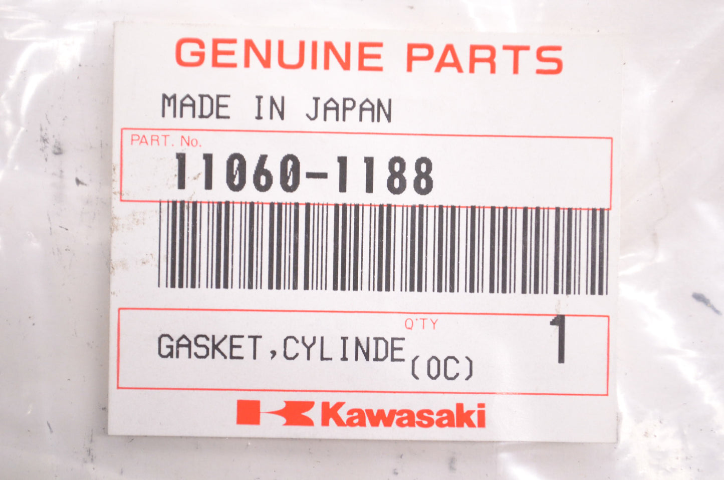 OEM Kawasaki 11060-1188 Cylinder Gasket NOS