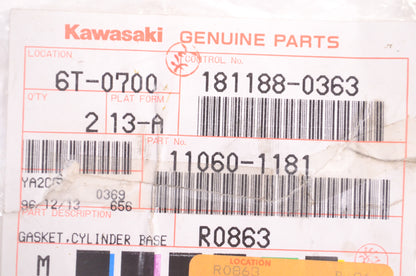 OEM Kawasaki 11060-1181 Cylinder Base Gasket NOS