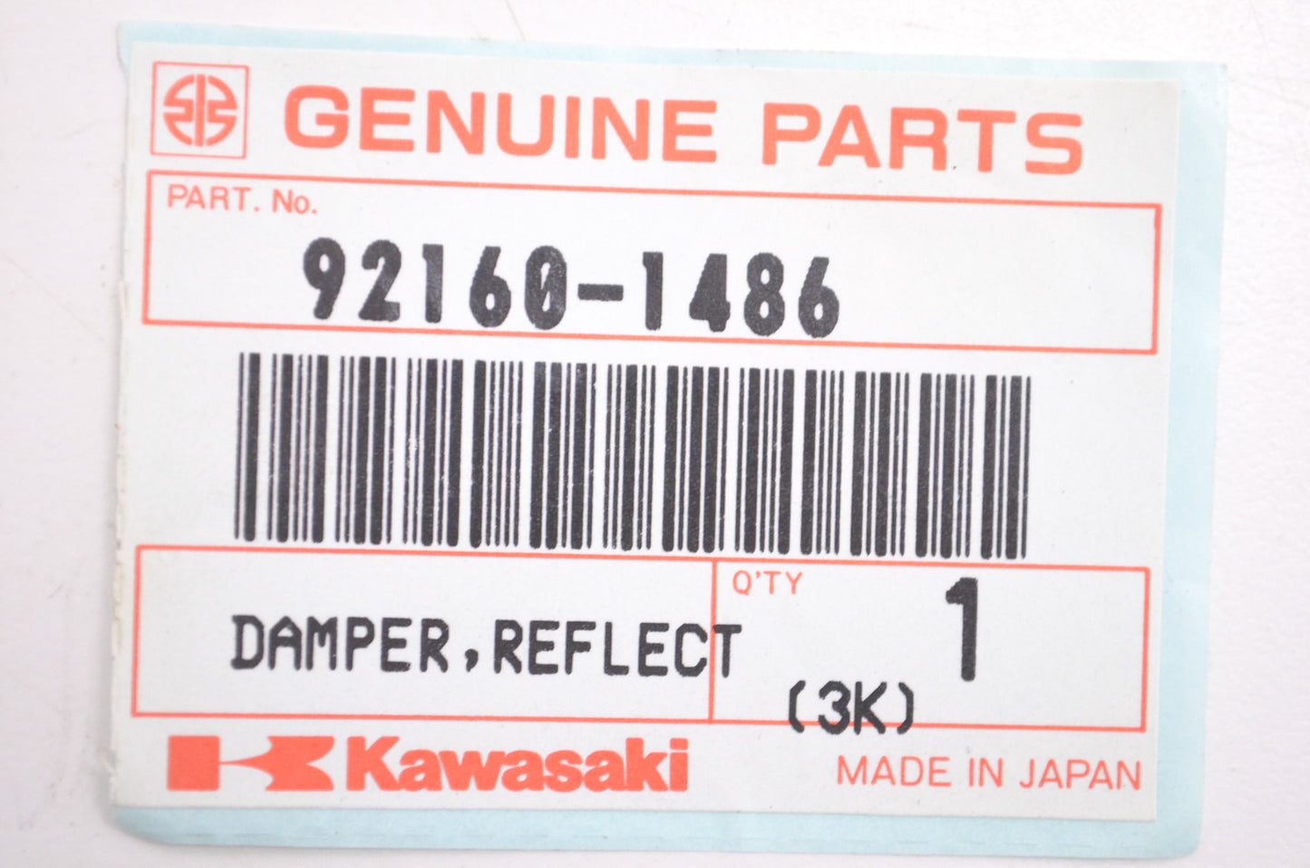 OEM Kawasaki 92160-1486 Reflector Damper NOS