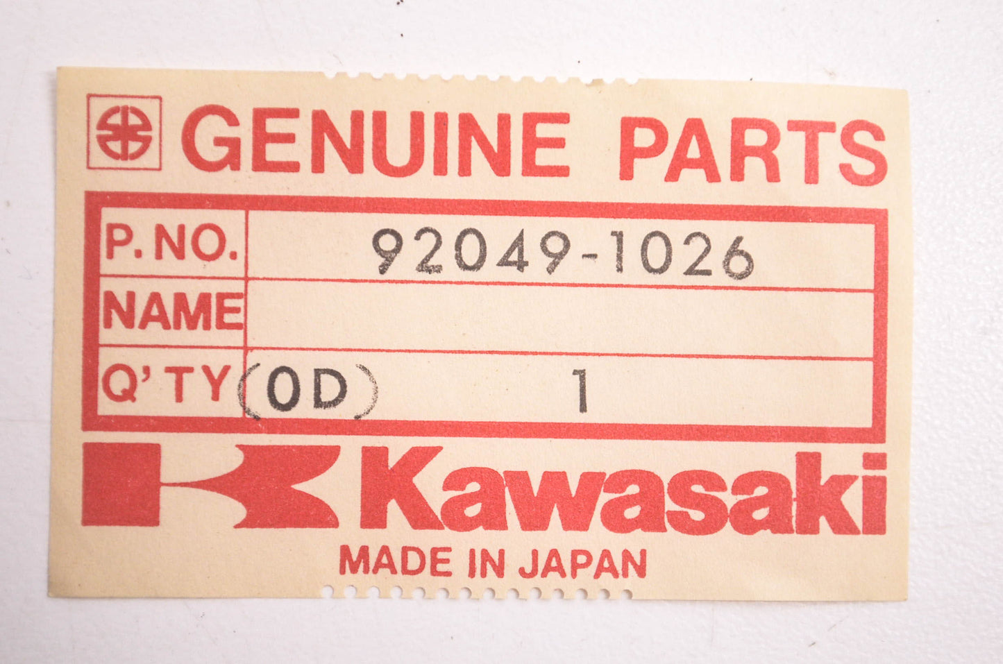 New OEM Kawasaki 92049-1026 Oil Seal NOS