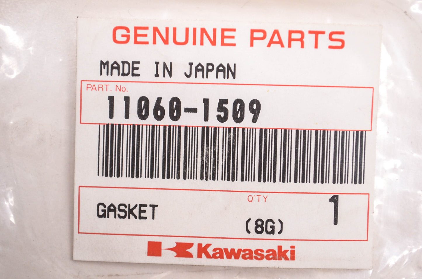 New OEM Kawasaki 11060-1509 Gasket NOS