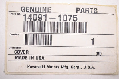 New OEM Kawasaki 14091-1075 Inner Flap Cover NOS