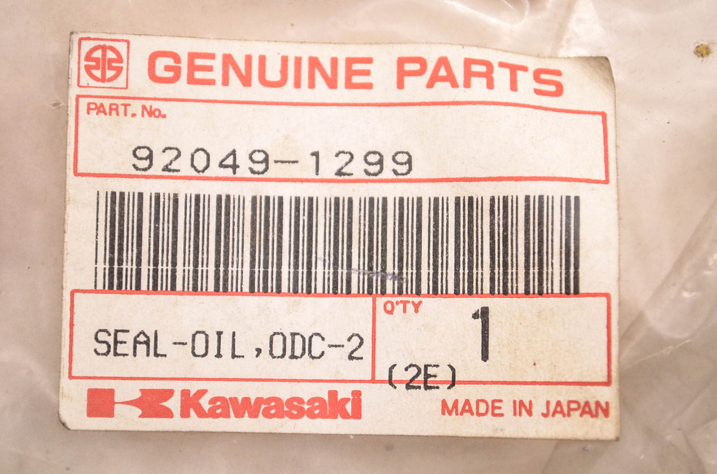 New OEM Kawasaki 92049-1299 Oil Seal ODC-205 194 NOS