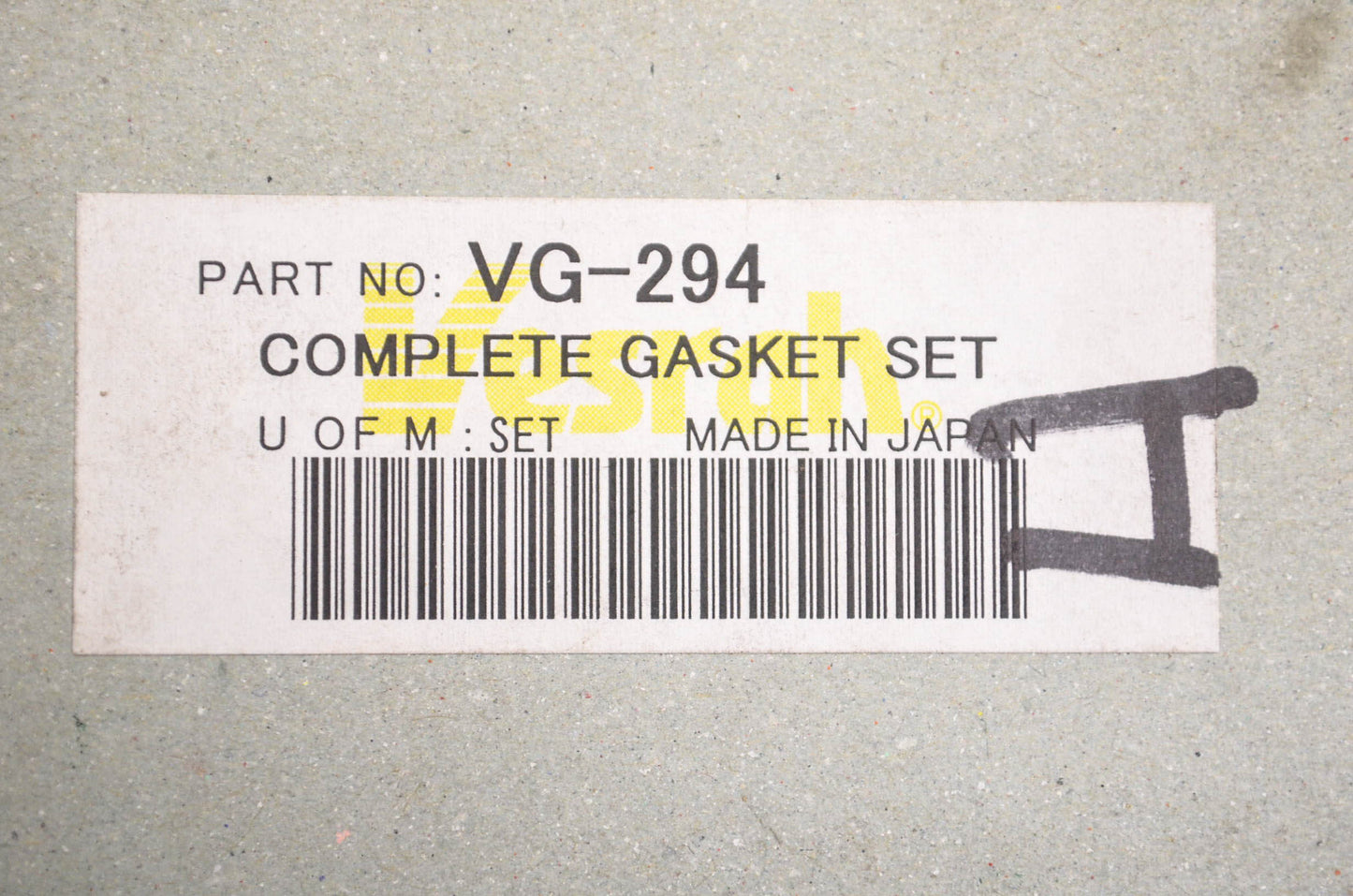 Vesrah VG-294 Gasket Set NOS