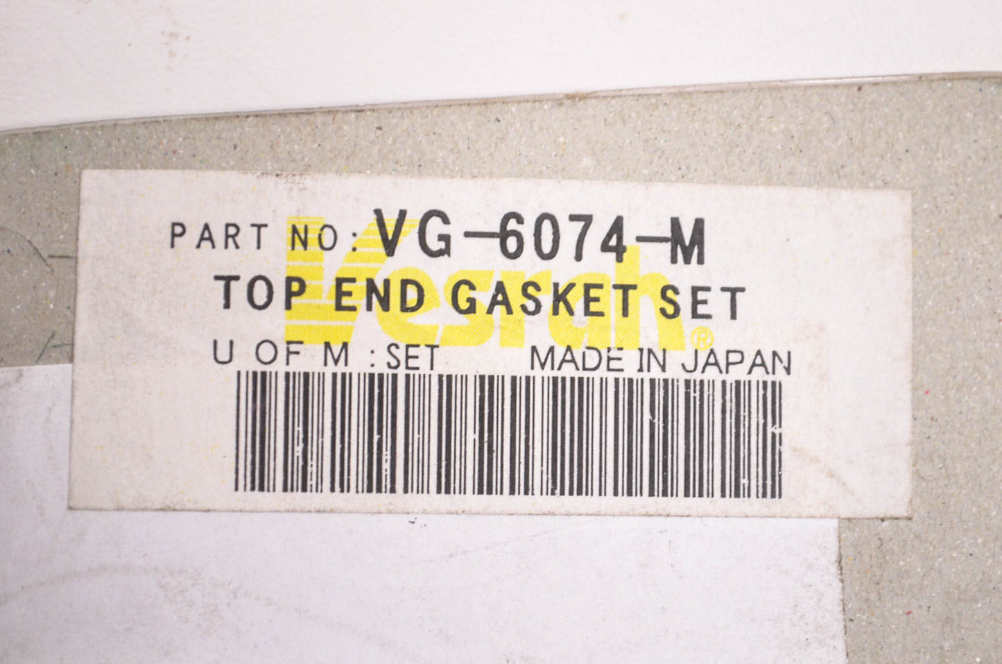 Vesrah VG-6074-M Top End Gasket Set NOS