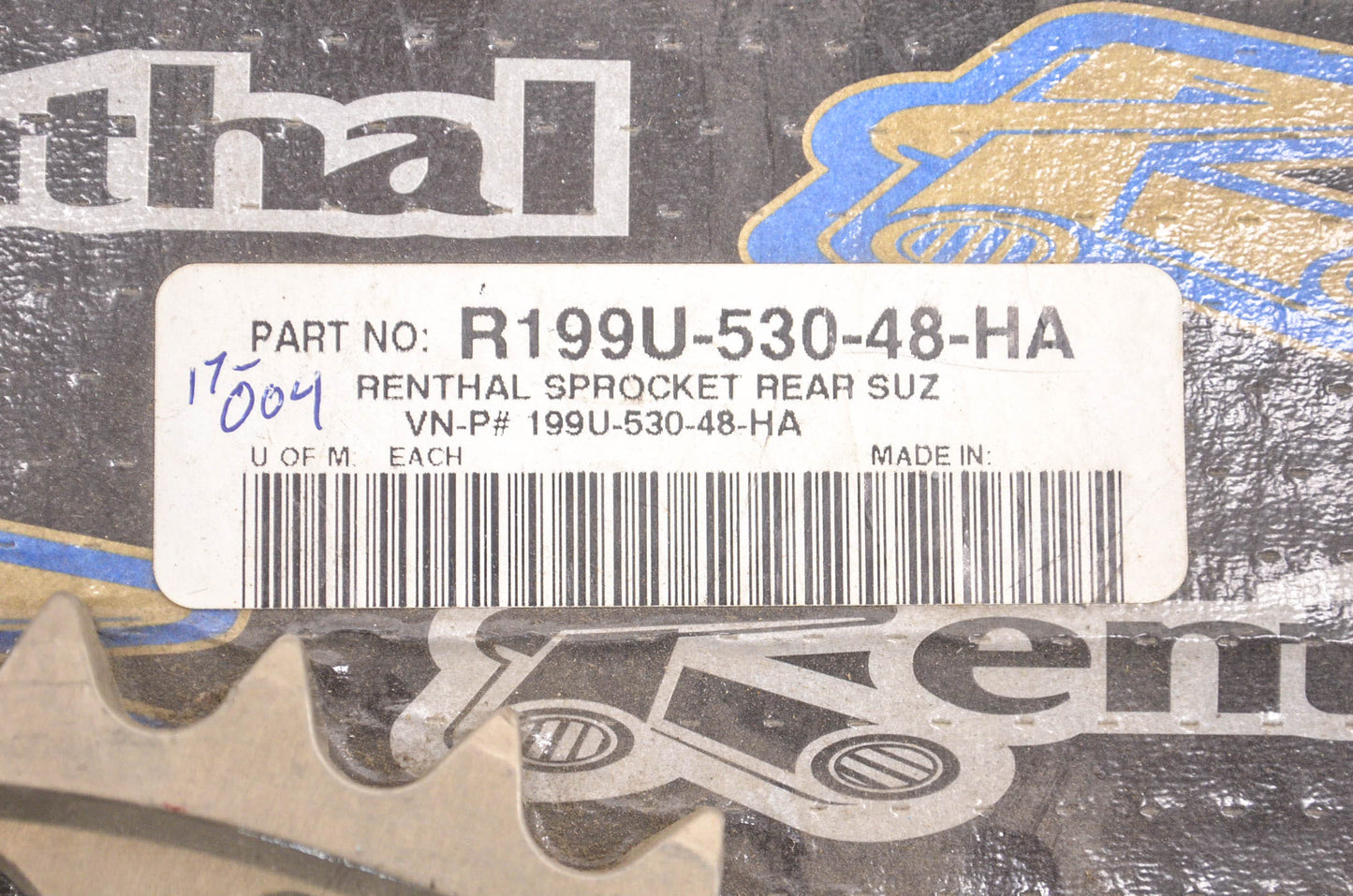 Renthal R199U-530-48-HA, 199U-530-48-HA Ultralite Rear Sprocket NOS