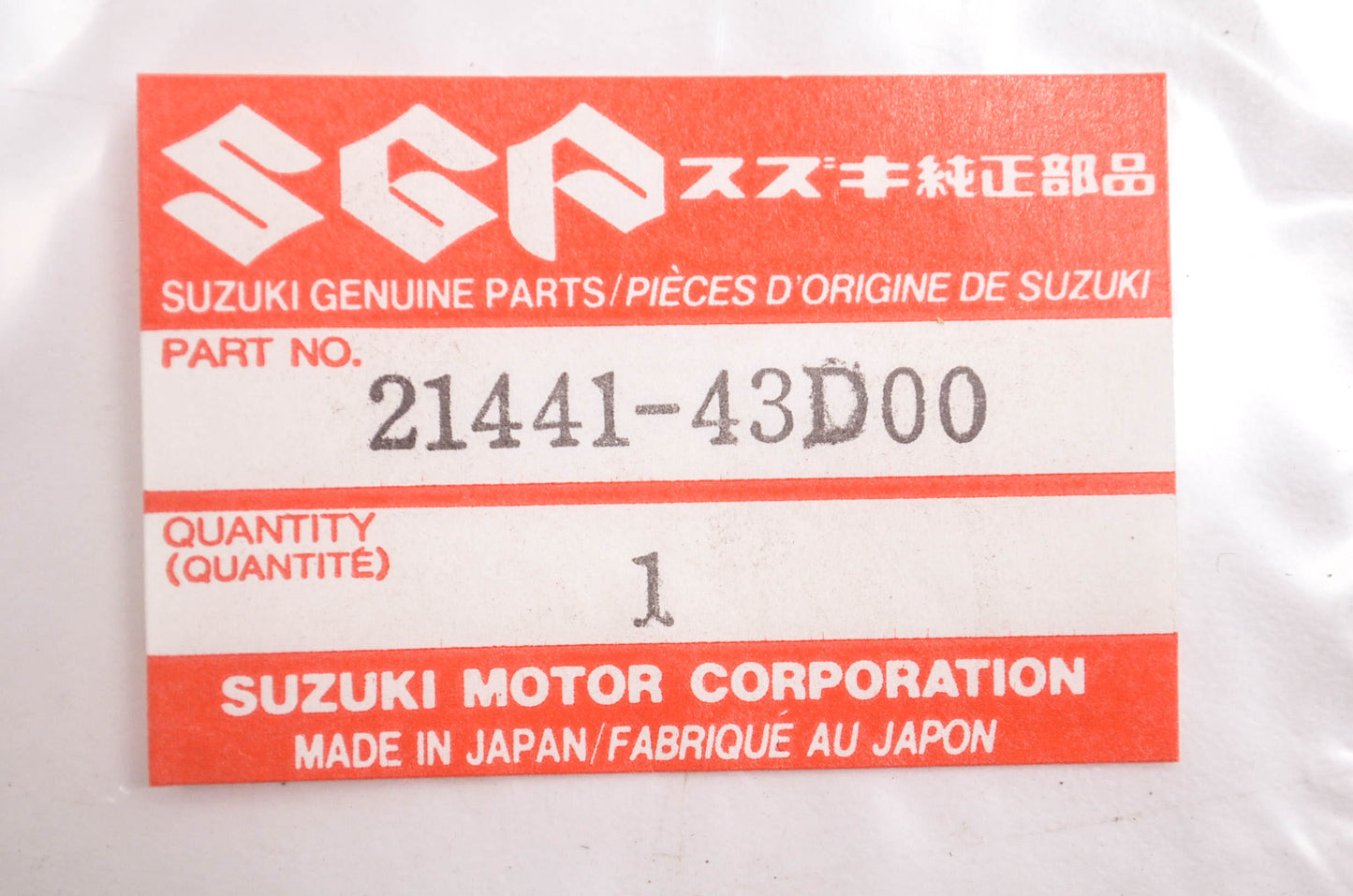 New OEM Suzuki 21441-43D00 Clutch Plate NOS