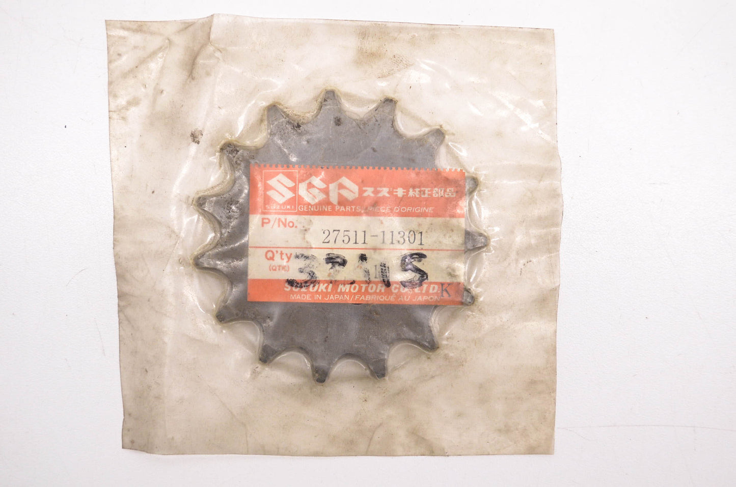 New OEM Suzuki 27511-11301 Engine Sprocket NOS