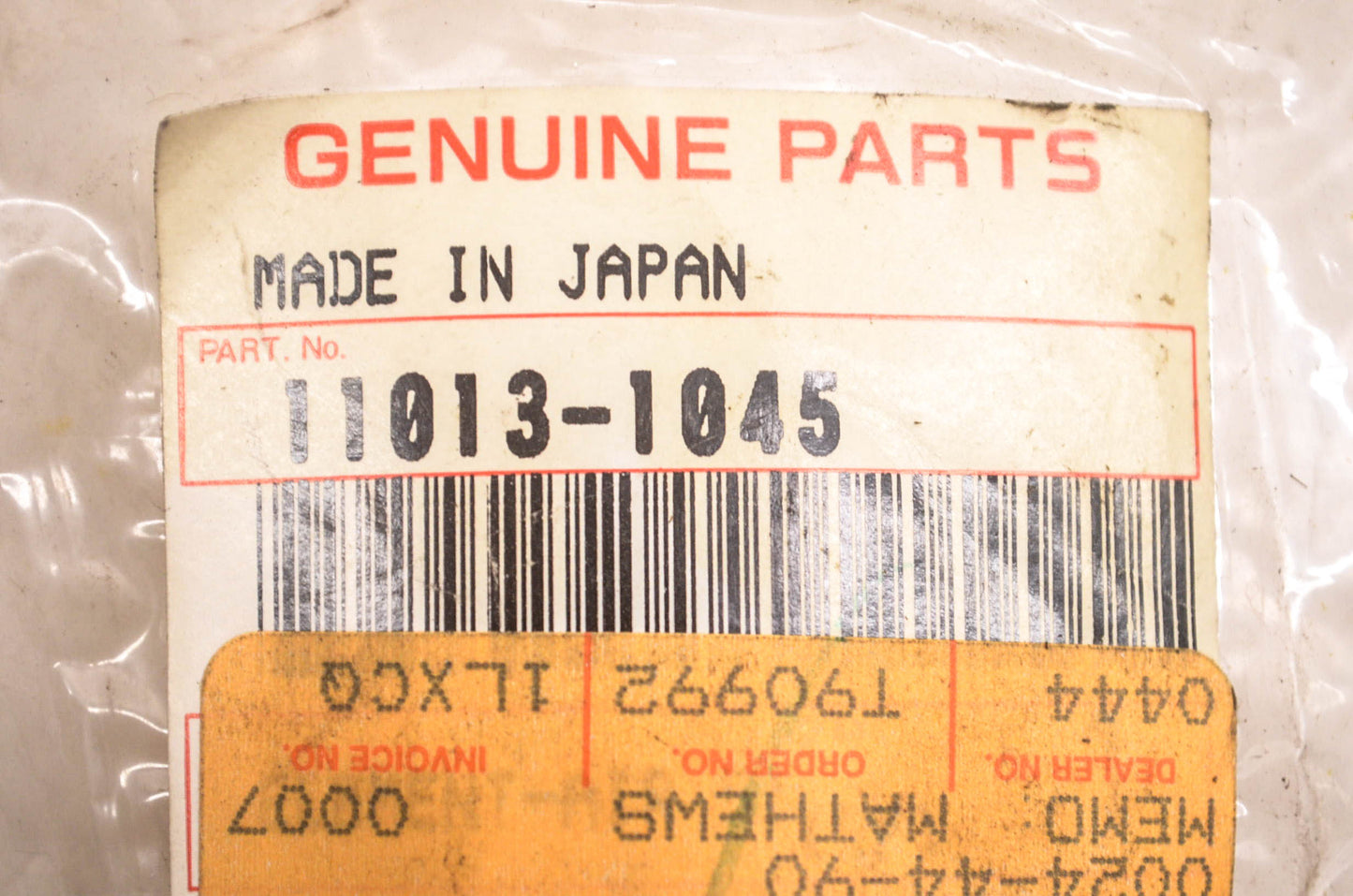 New OEM Kawasaki 11013-1045 Air Cleaner Element NOS