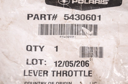 New OEM Polaris 5430601 Throttle Lever NOS
