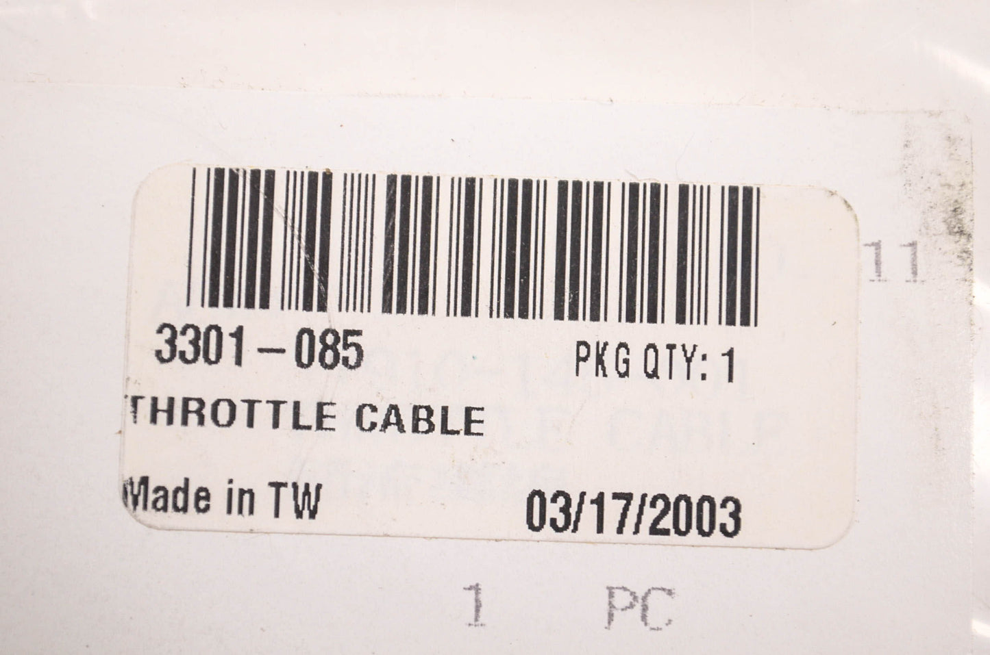 New OEM Arctic Cat 3301-085 Throttle Cable NOS
