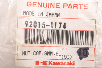 New OEM Kawasaki 92015-1174 Nut Cap 8mm NOS