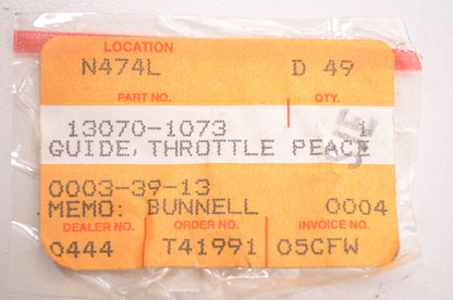 New OEM Kawasaki 13070-1073 Throttle Guide Piece NOS
