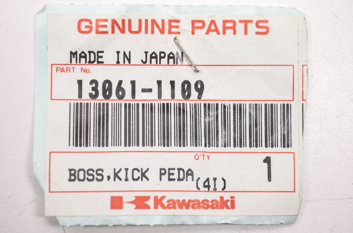 New OEM Kawasaki 13061-1109 Kick Pedal Boss NOS