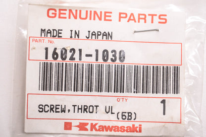 New OEM Kawasaki 16021-1030 Throttle Valve Adjust Screw NOS