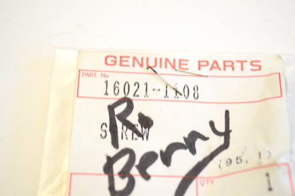 New OEM Kawasaki 16021-1108 Throttle Stop Screw NOS