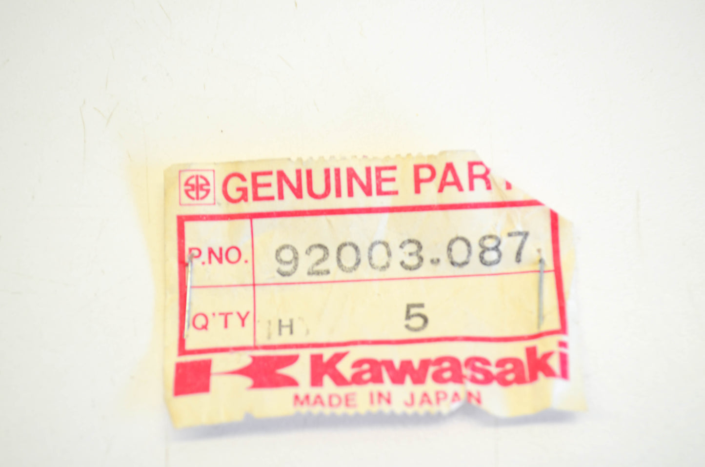 New OEM Kawasaki 92003-087 Bolt NOS