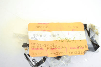 New OEM Kawasaki 92002-1860 Bolt NOS