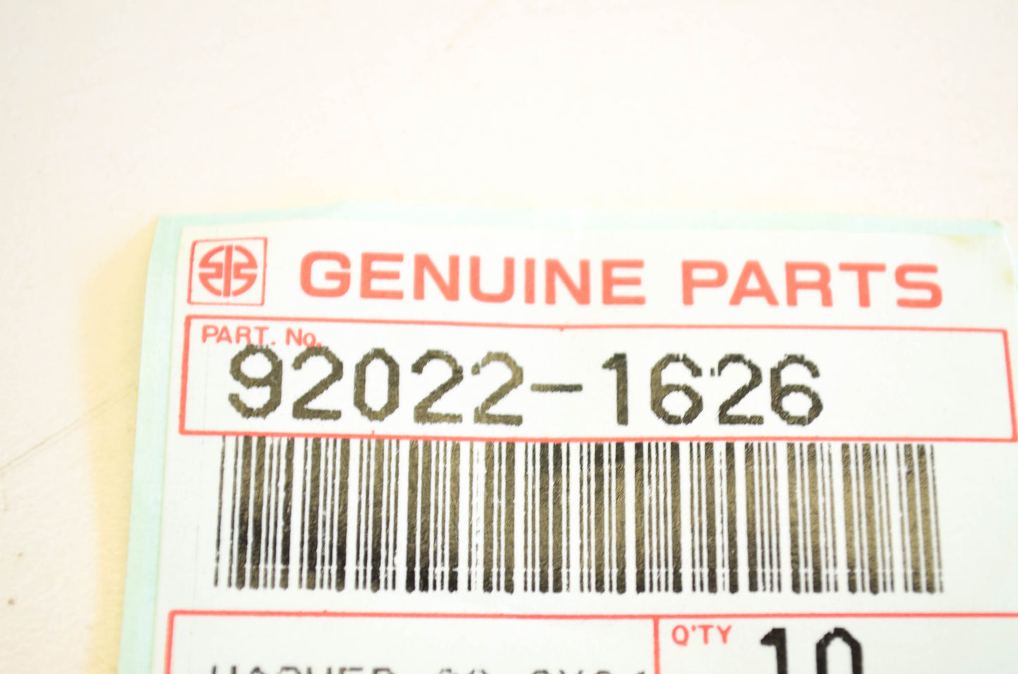 New OEM Kawasaki 92022-1626 Washer NOS