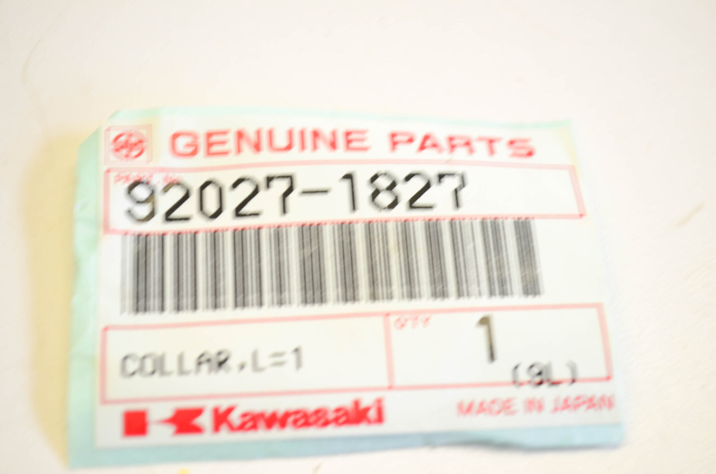 New OEM Kawasaki 92027-1827 Collar NOS