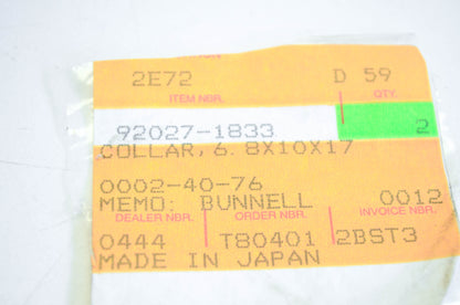 New OEM Kawasaki 92027-1833 Collar NOS