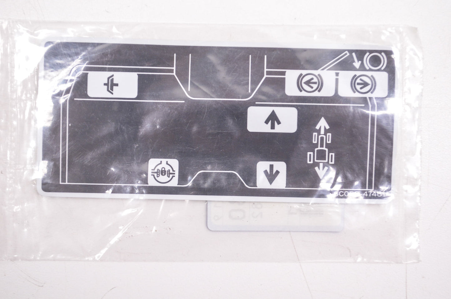 Kubota 6C050-47480 Pedal Label NOS