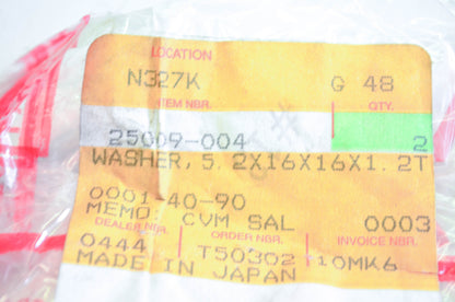 New OEM Kawasaki 25009-004 Washer NOS