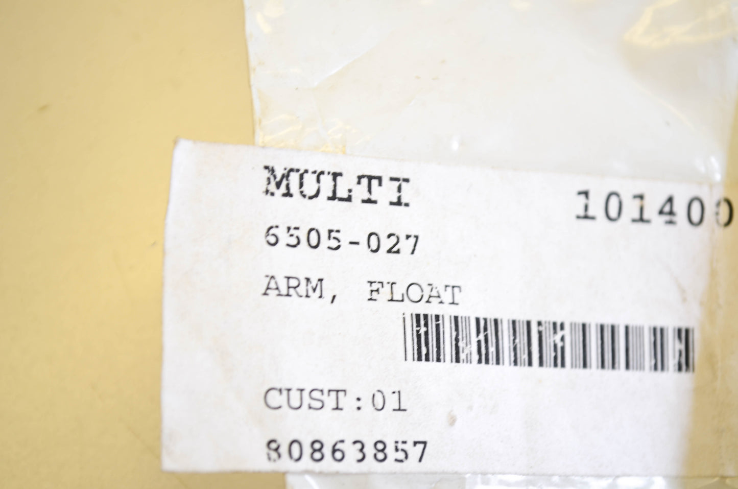 New OEM Arctic Cat 6505-027 Float Arm NOS