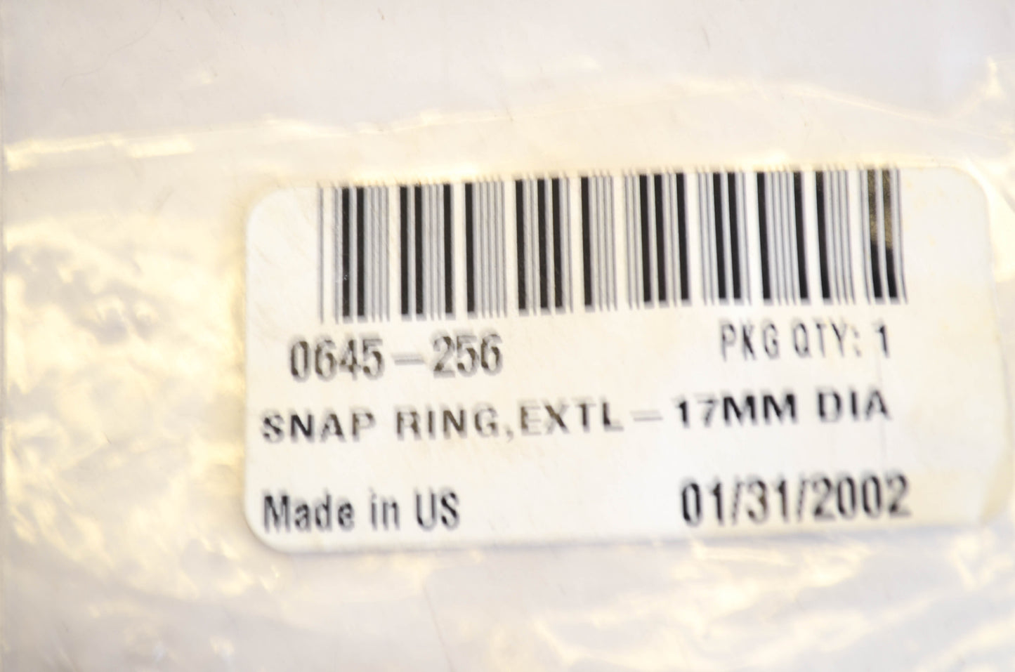 New OEM Arctic Cat 0645-256 Snap Ring NOS