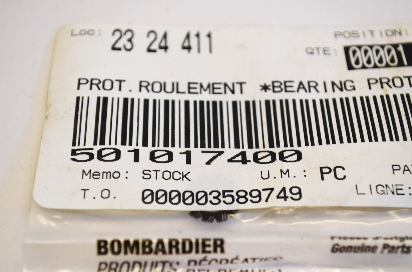 OEM Ski-Doo 501017400 Bearing Protector