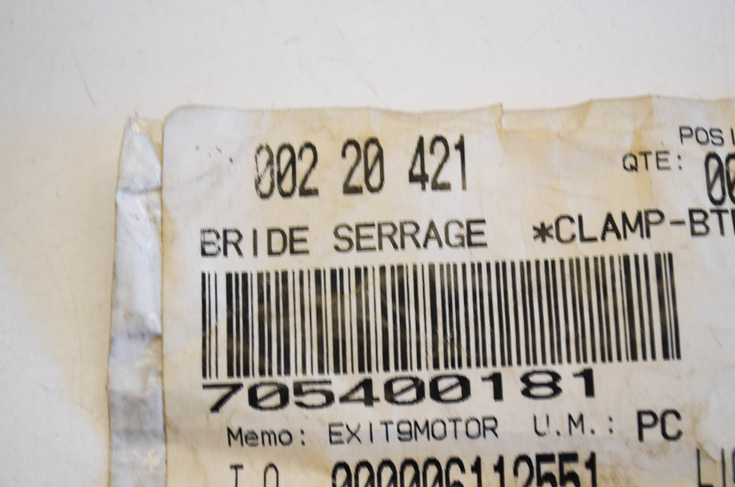 OEM Ski-Doo 705400181 Clamp