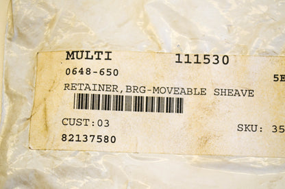 New OEM Arctic Cat 0648-650 Moveable Sheave Bearing Retainer NOS