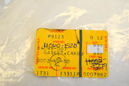 New OEM Kawasaki 11060-1520 Carburetor Cover Gasket NOS