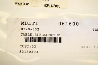 New OEM Arctic Cat 0120-332 Speedometer Cable NOS