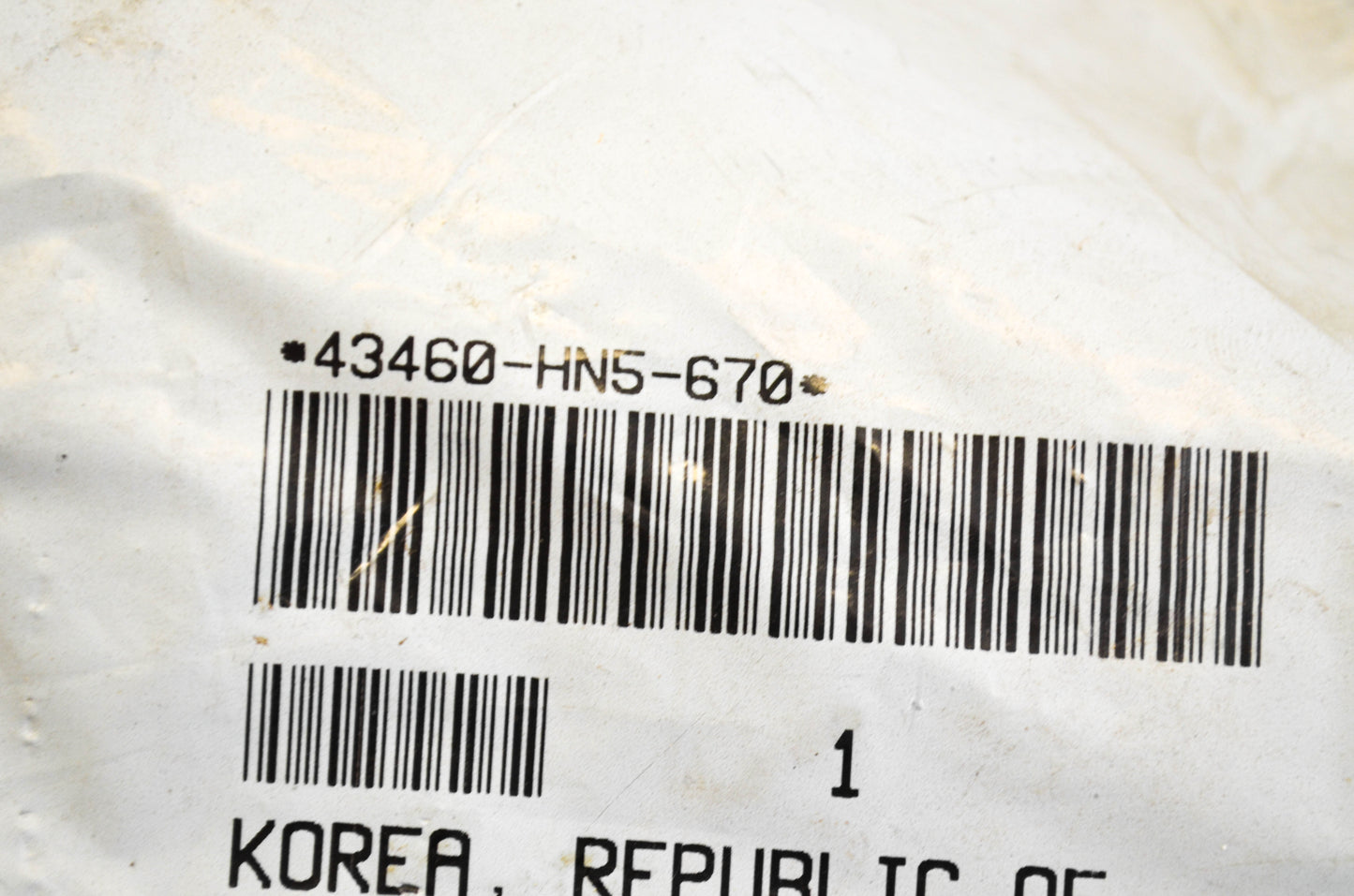 New OEM Honda 43460-hn5-670 Rear Hand Brake Cable NOS