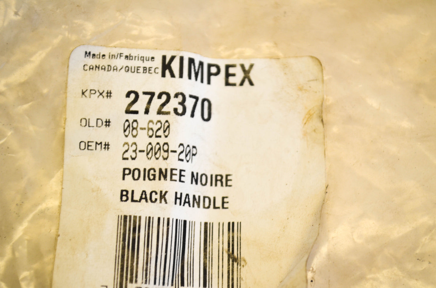 Kimpex 272370 Black Ski Handle NOS