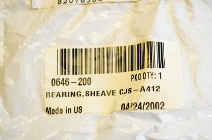 New OEM Arctic Cat 0646-200 Sheave Bearing NOS
