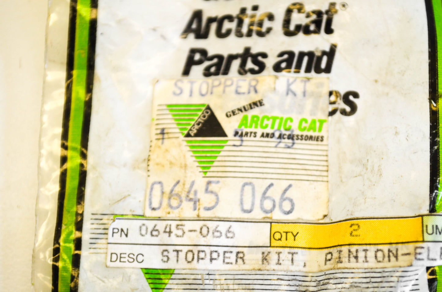 New OEM Arctic Cat 0645-066 Pinion Stopper Kit NOS