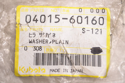 Kubota 04015-60160 Plain Washer NOS