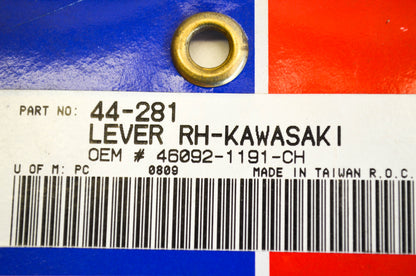 Parts Unlimited 46092-1191-CH, 44-281 Kawasaki Brake Lever NOS