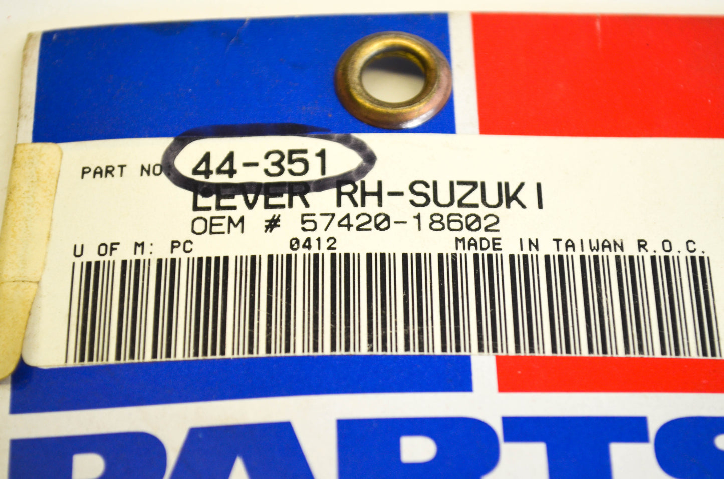 Parts Unlimited 57420-18620, 44-351 Suzuki Brake Lever NOS