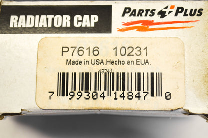 Parts Plus P7616, 10231 Radiator Cap NOS