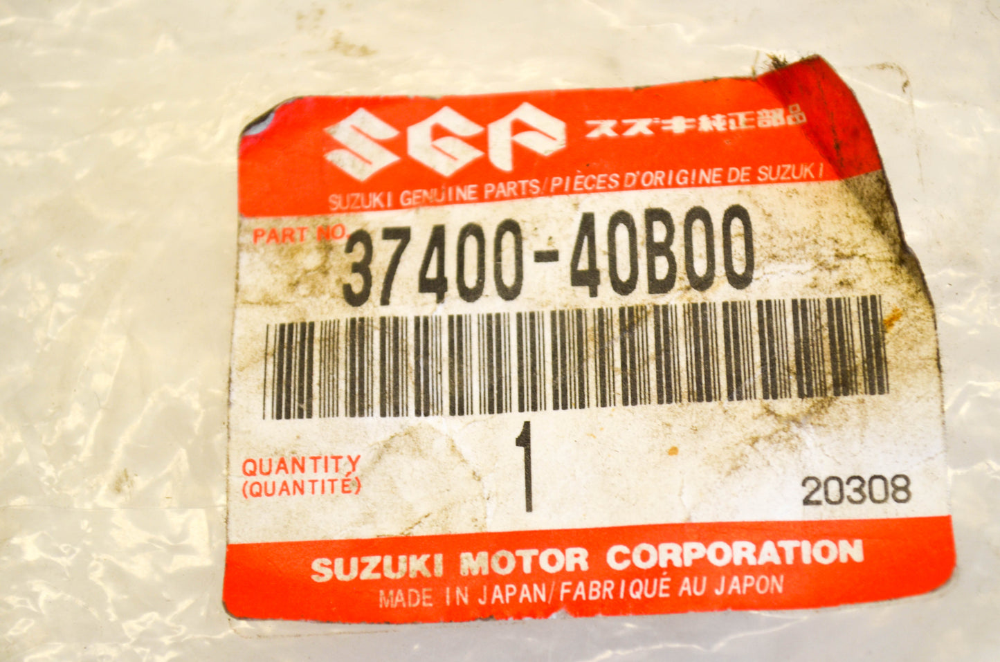 New OEM Suzuki 37400-40B00 Engine Shut Off Switch NOS