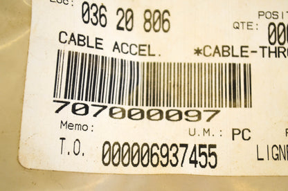 Kimpex 707000097 Throttle Cable NOS