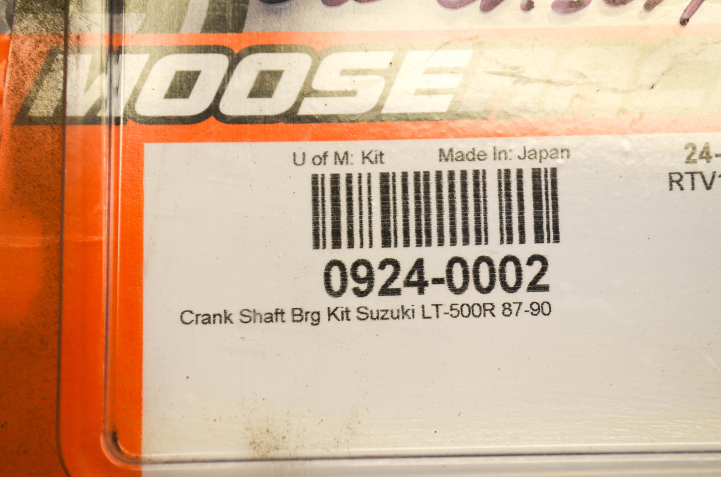 Moose Racing 0924-0002 Crank Bearing Seal Kit NOS