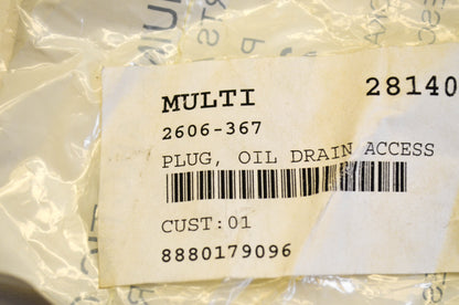 New OEM Arctic Cat 2606-367 Oil Drain Access Plug NOS