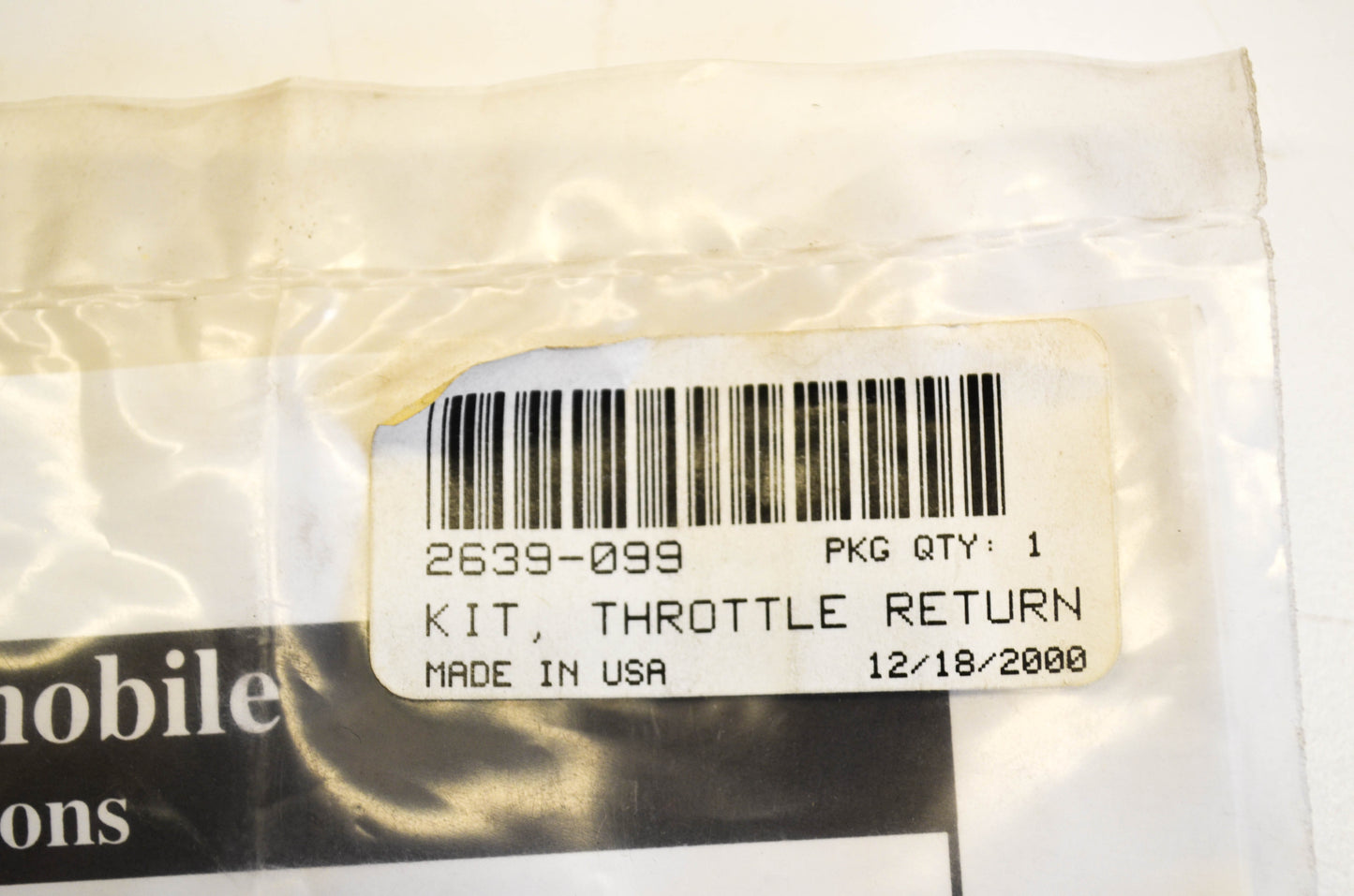 New OEM Arctic Cat 2639-099 Throttle Return Spring Kit NOS