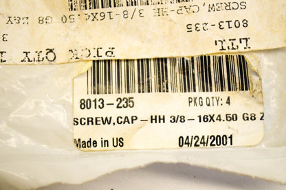 New OEM Arctic Cat 8013-235 Cap Screws Qty 2 NOS